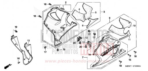 LOWER COWL CBR600F6 de 2006